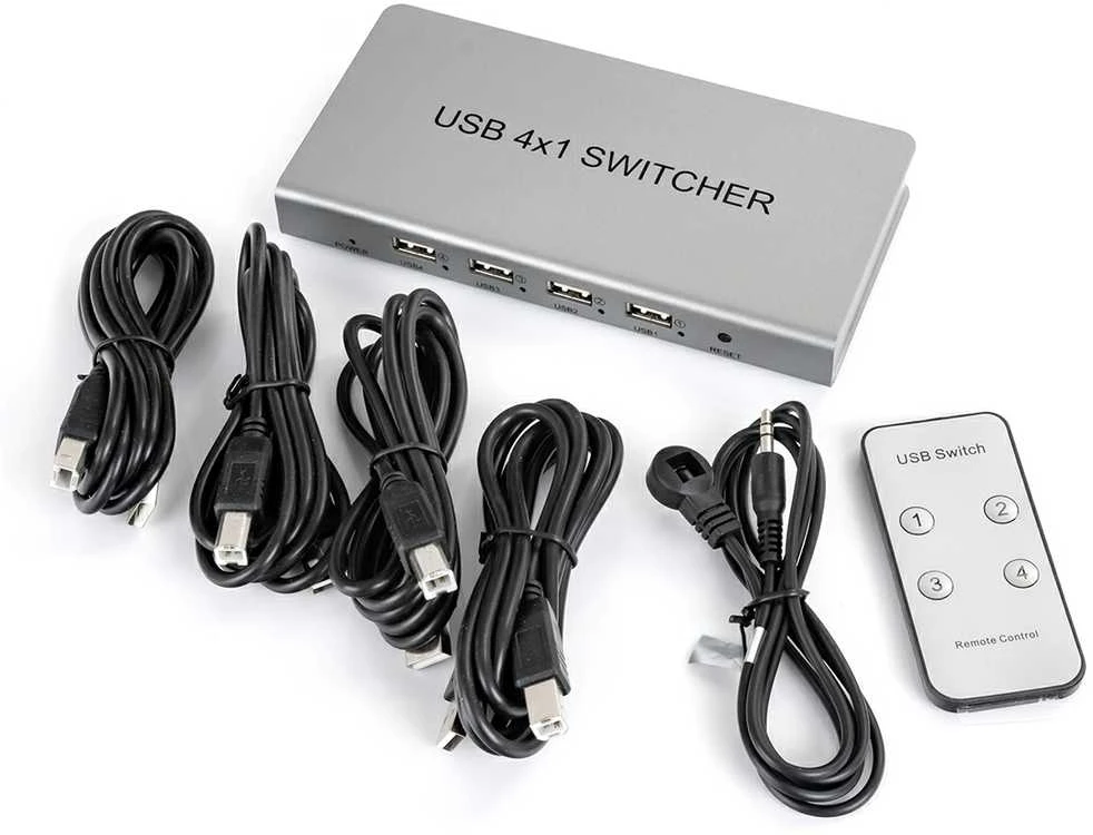 Jungiklis KVM USB 4/1 Spacetronik SPU-41SW PRO