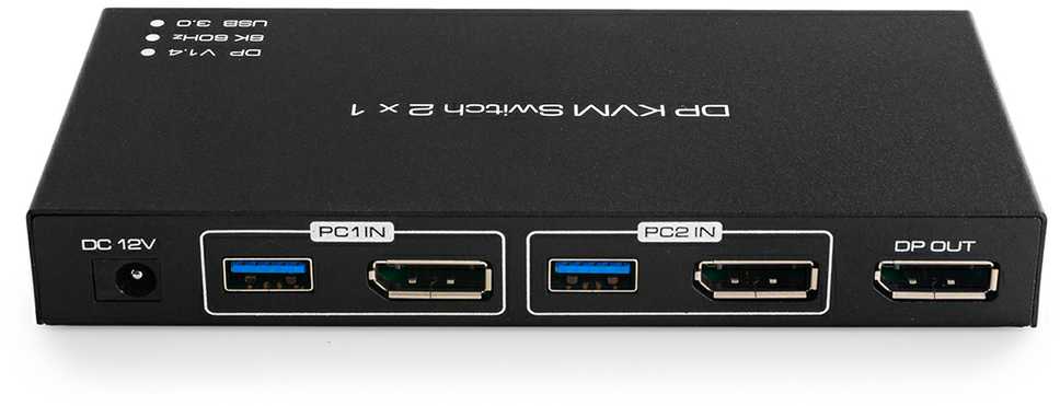 Jungiklis KVM USB + DP Spacetronik SPD-KVM23 8K 60Hz