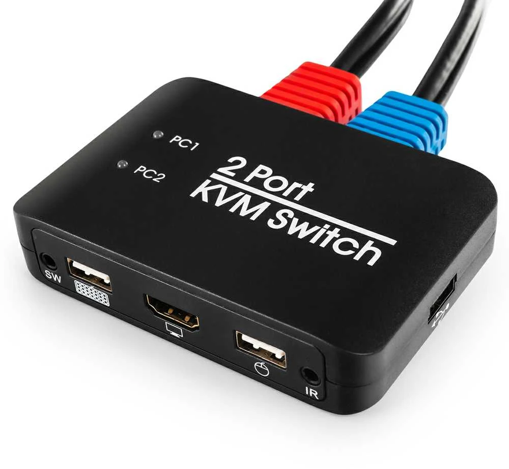 Perjunkite KVM USB + HDMI 2/1 Spacetronik SPH-KVM21