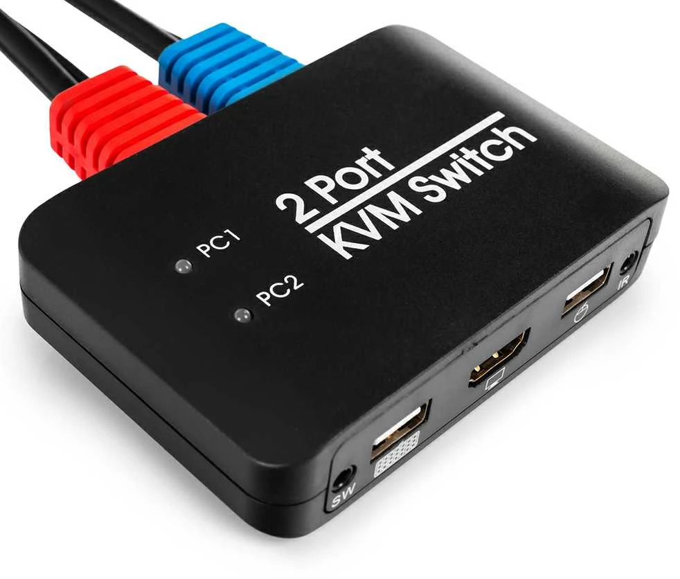 Perjunkite KVM USB + HDMI 2/1 Spacetronik SPH-KVM21