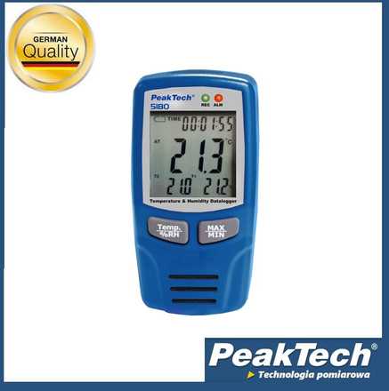 Temperatūros drėgmės registratorius PeakTech 5180