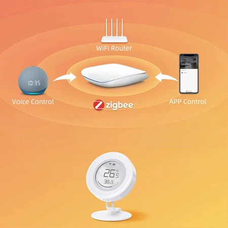 „Zigbee Avatto ZWHS16“ temperatūros ir drėgmės jutiklis