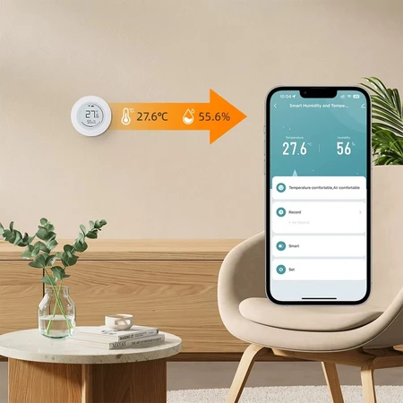 „Zigbee Avatto ZWHS16“ temperatūros ir drėgmės jutiklis