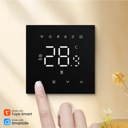 Avatto „Zigbee“ termostatas BD6AA ZWT100 16A elektrinis, baltas
