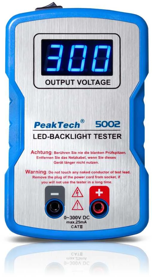 LED ir foninio apšvietimo testeris nuo 0 iki 300 V PeakTech 5002