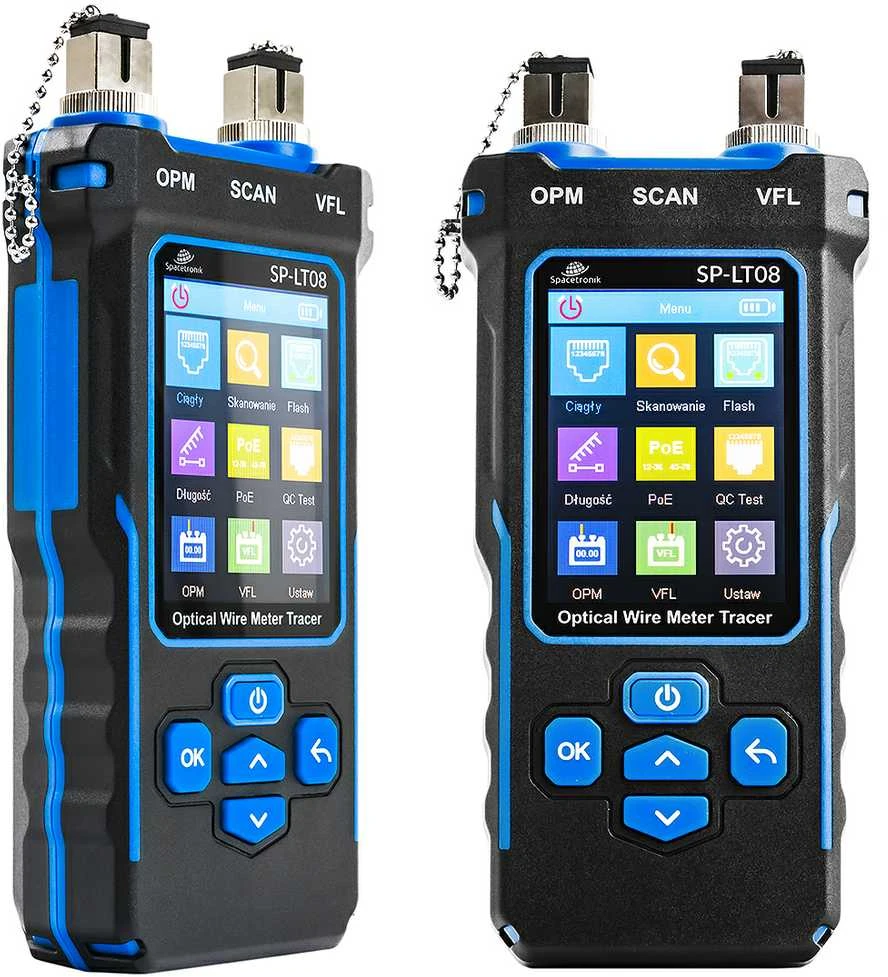 Spacetronik SP-LT08 LAN POE šviesolaidinis testeris