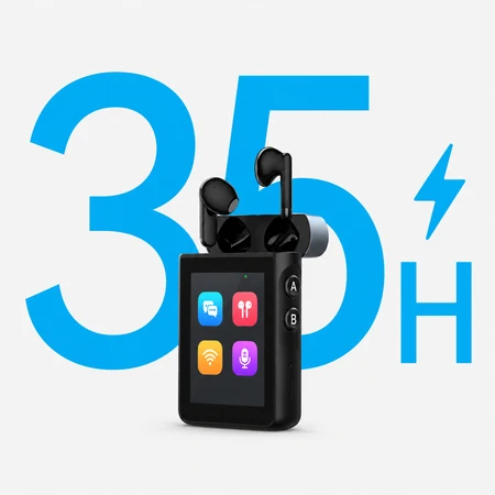 Balso vertėjas su ausinėmis Wooask A9 4G juodas