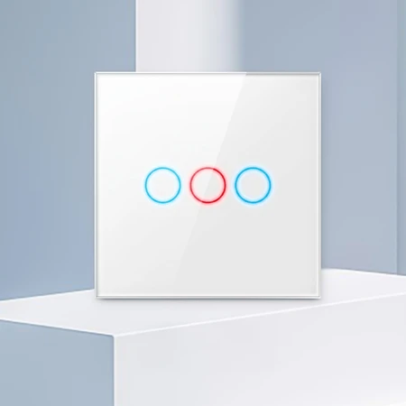 Stiklinis „Wi-Fi“ šviesos jungiklis Avatto TS02-EU-W3