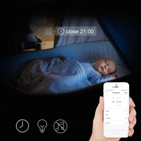 Išmanusis šviesos jungiklis ZigBee Avatto ZTS02-EU-W3 3 krypčių TUYA (balta)