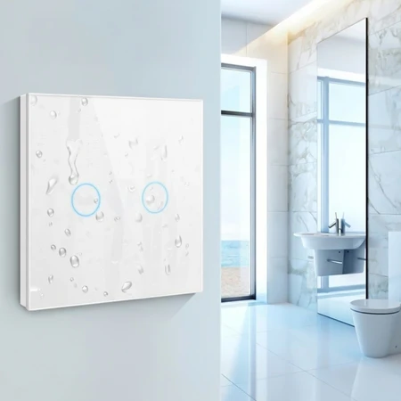 Išmanusis šviesos jungiklis ZigBee Avatto ZTS02-EU-W2 2 krypčių TUYA (balta)