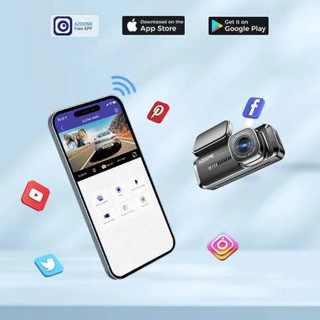 1080p WiFi vaizdo registratorius AZDOME M200