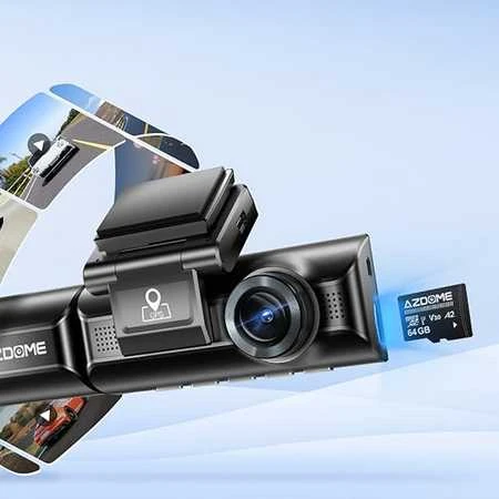 4K 2 kanalų WiFi GPS AZDOME M330 Max vaizdo registratorius