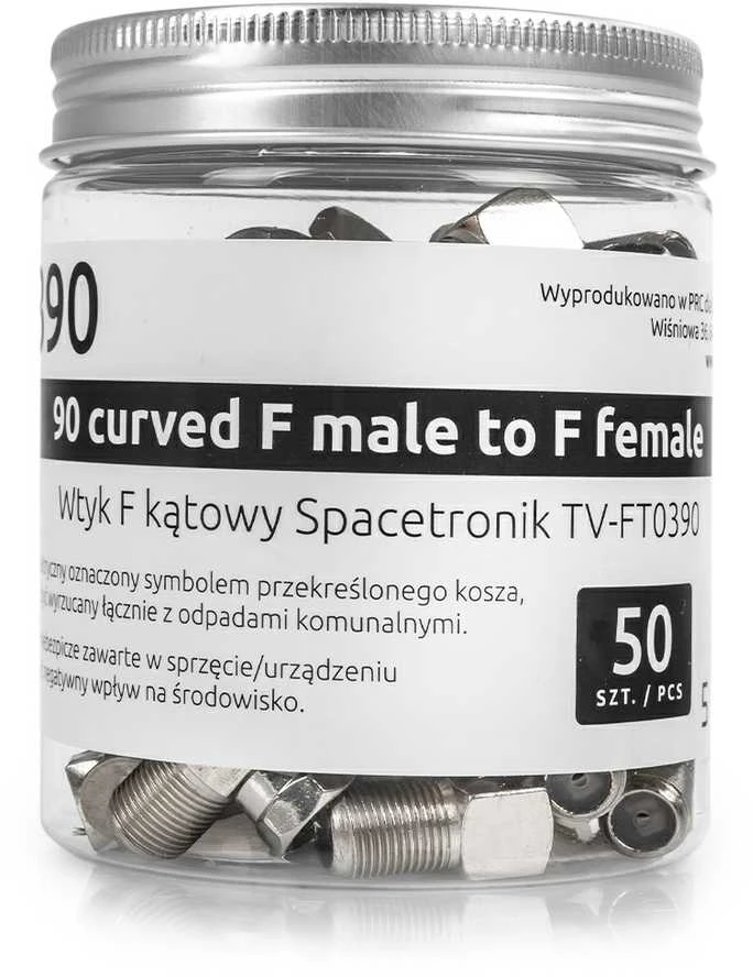 Kampiniai F kištukai Spacetronik indelyje