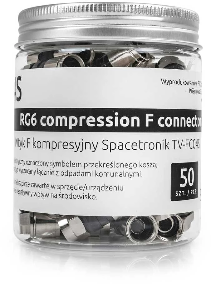 Spacetronik TV-FC04S kištukai plastikiniame indelyje