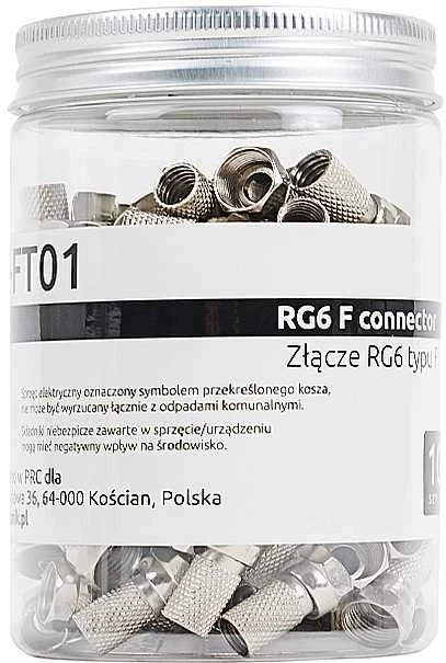 Spacetronik RG6 F jungtys indelyje