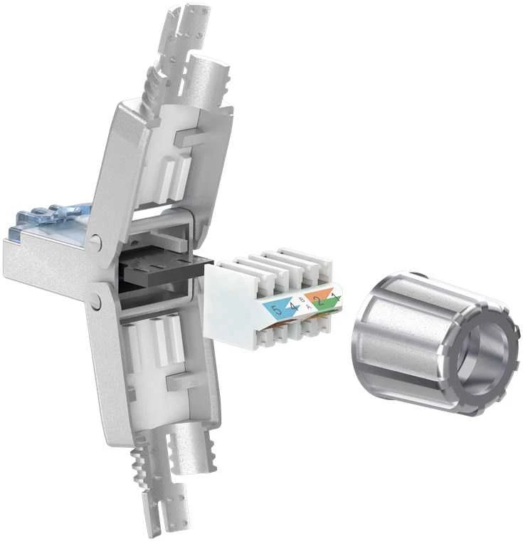 RJ45 8P8C CAT6A STP susuktas tinklo kištukas Goobay