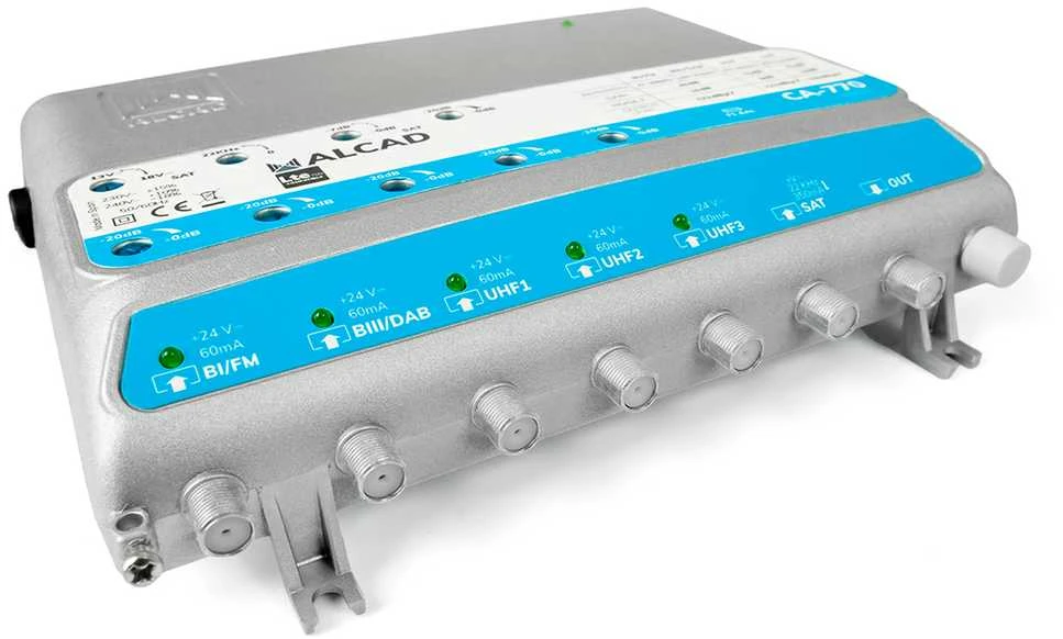 ALCAD CA-770 6in1 kelių juostų TV stiprintuvas