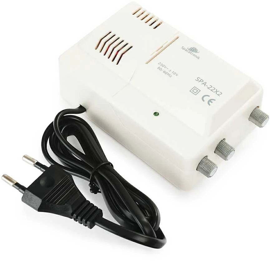 Spacetronik SPA-22X2 FM/VHF UHF 12V TV stiprintuvas