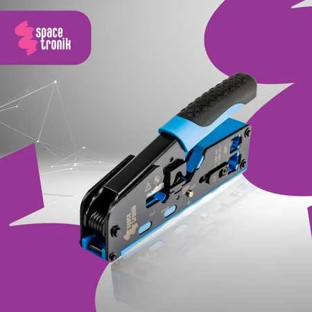 RJ45/RJ12/RJ11 Spacetronik PT-CT03 užspaudimo įrankis