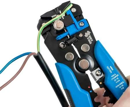 Užspaudimo įrankis laidų nuėmimui Spacetronik CP-S108