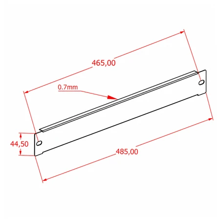 Rack spintos kamštis SPR_RA18B 1U