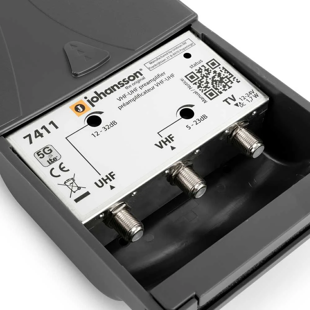 Johansson 7411 LTE UHF+VHF stiebo stiprintuvas