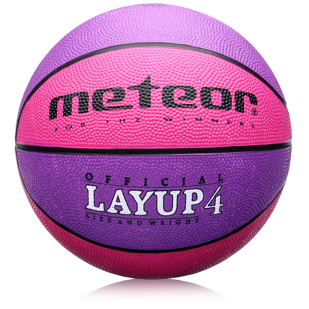 Krepšinio Kamuolys METEOR Layup #4, Rožinis