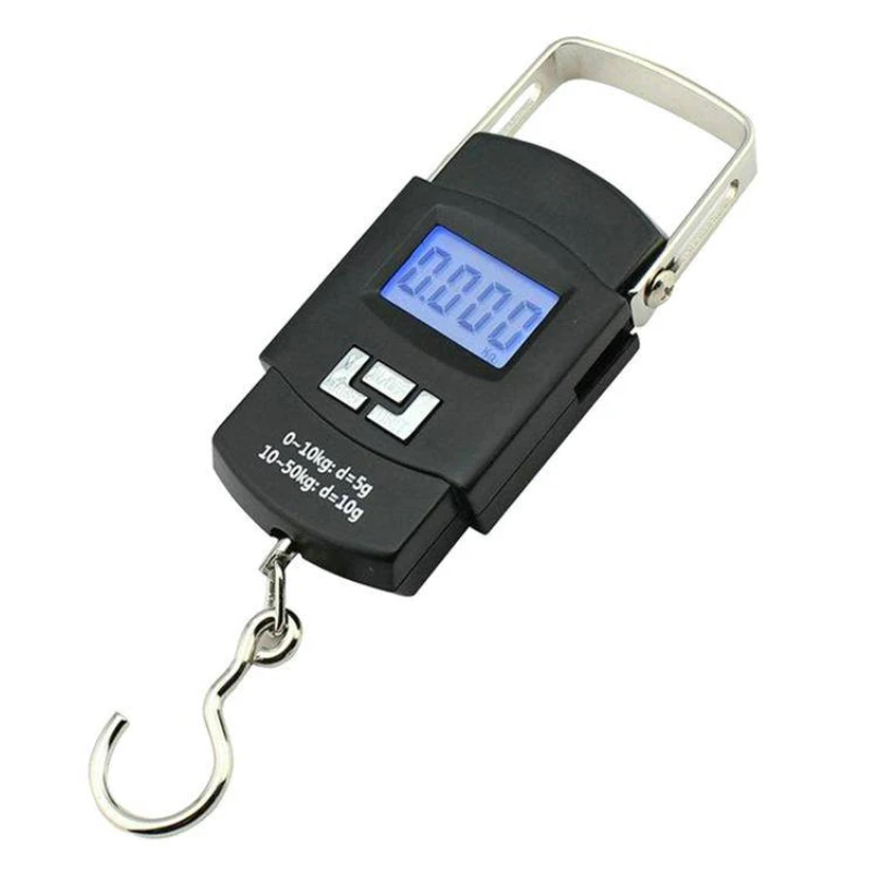 Virtuvinės svarstyklės Ag199B Oem Elektroninės Žuvies Svarstyklės, Iki 50Kg, Su LED Ekranu