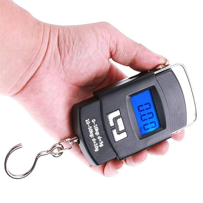 Virtuvinės svarstyklės Ag199B Oem Elektroninės Žuvies Svarstyklės, Iki 50Kg, Su LED Ekranu