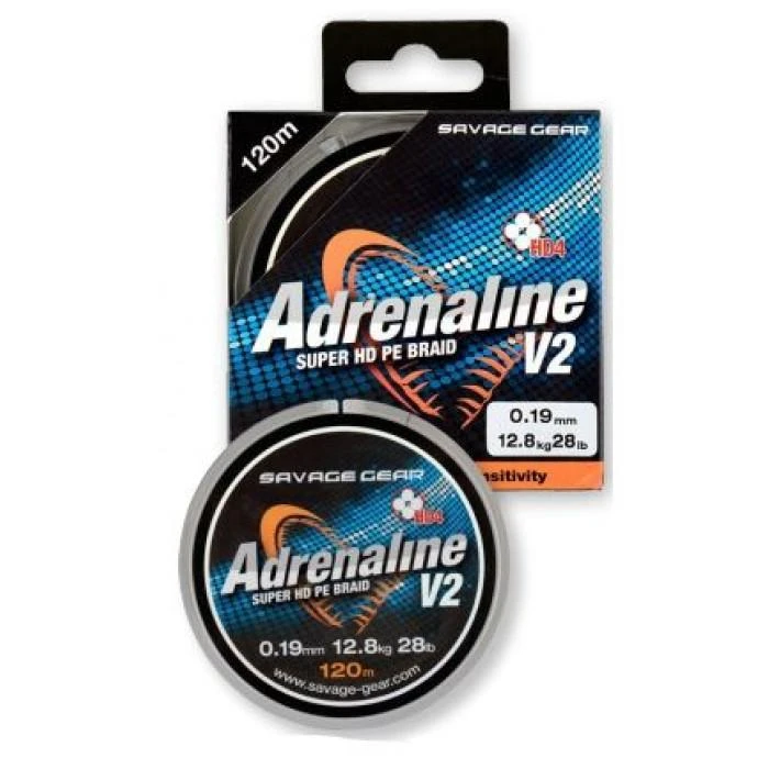 Savage Gear Pintas Valas 4-gijų SG HD4 Adrenaline V2 0.13mm 120m 7.8kg