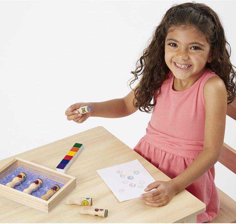 Medinių antspaudų su rankenėlėmis rinkinys Melissa & Doug