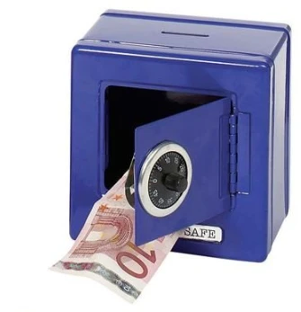 Goki Metalinis seifas su kodine spyna, Mėlyna (14020)