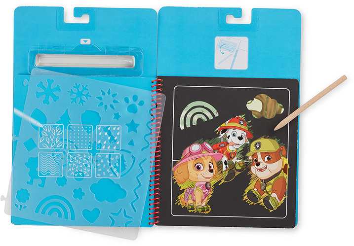 Melissa & Doug PAW PATROL SKYE BOOK MELISSA SCRATCH PAD AUTOMOBILIŲ KELIONIŲ ŽAISLAS