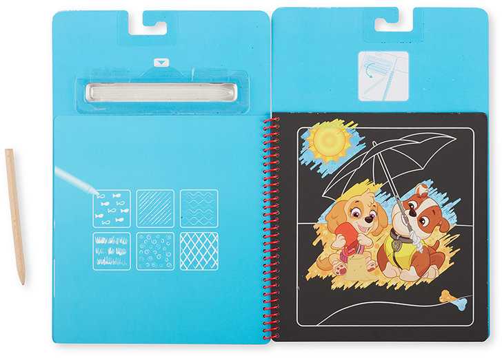 Melissa & Doug PAW PATROL SKYE BOOK MELISSA SCRATCH PAD AUTOMOBILIŲ KELIONIŲ ŽAISLAS