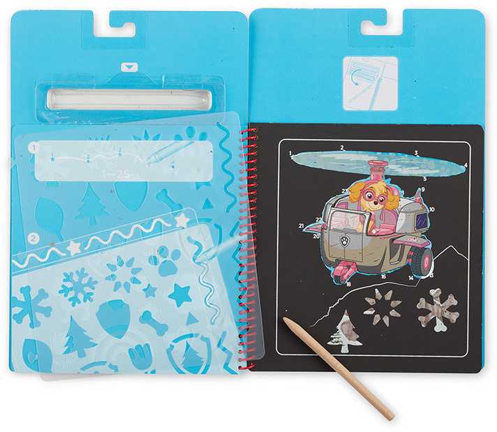 Melissa & Doug PAW PATROL SKYE BOOK MELISSA SCRATCH PAD AUTOMOBILIŲ KELIONIŲ ŽAISLAS