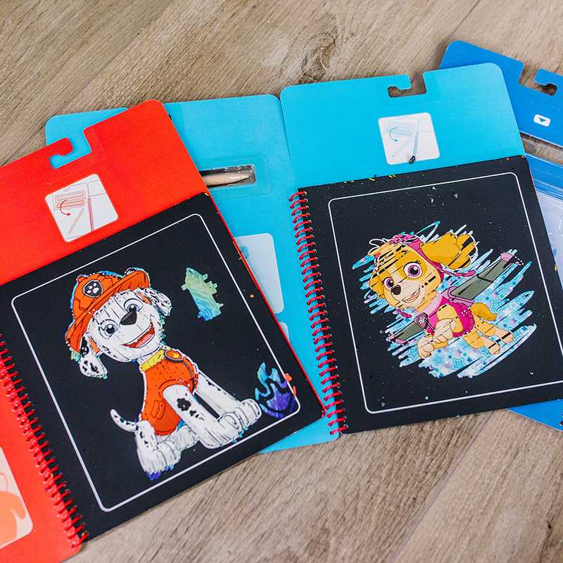 Melissa & Doug PAW PATROL SKYE BOOK MELISSA SCRATCH PAD AUTOMOBILIŲ KELIONIŲ ŽAISLAS