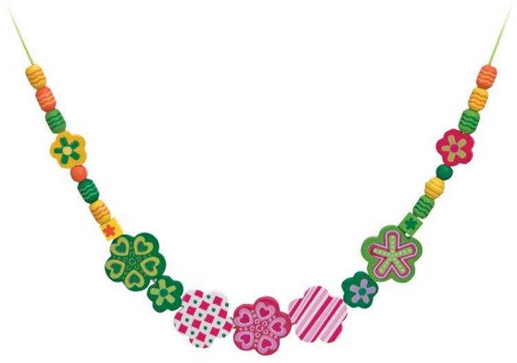 Melissa & Doug Medinių karoliukų vėrimo rinkinys Gėlytės 120 d. Melissa &amp; Doug, 14178