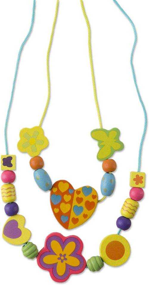 Melissa & Doug Medinių karoliukų vėrimo rinkinys Delux 220 d. Melissa ir Dougas, 14169
