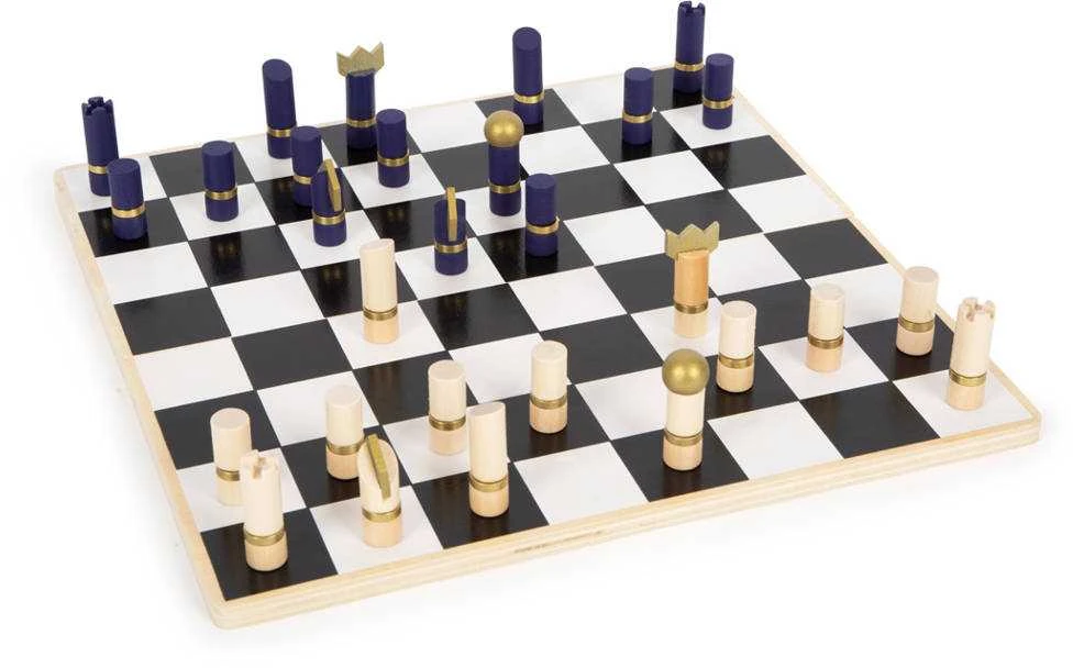 Small Foot Rinkinys mediniai stalo žaidimai 3in1 šachmatų šaškės Backgammon Dėlionės žaidimas