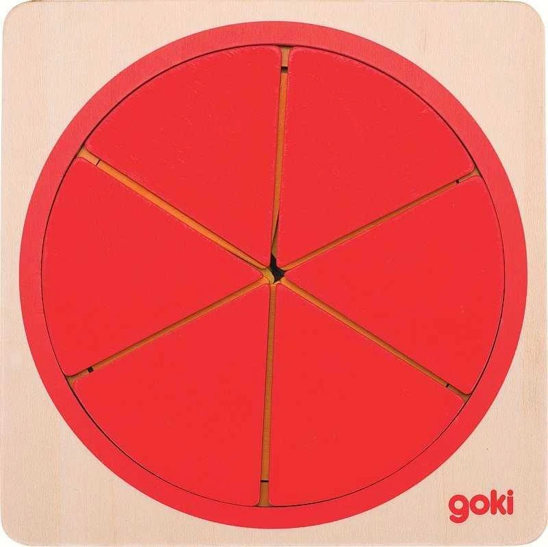 Dėlionė „Goki Layered Puzzle Rainbow Circle“ (57737)