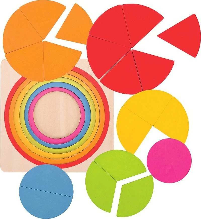 Dėlionė „Goki Layered Puzzle Rainbow Circle“ (57737)
