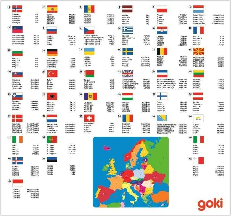 Dėlionė Goki Układanka - Žemėlapis Europy (221577)