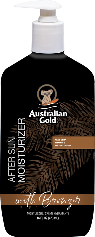 Australian Gold After Sun Moisturizer With Bronzer Drėkinantis kūno losjonas po deginimosi su bronzantais, 473 ml