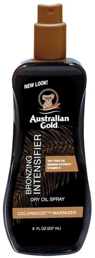 Australian Gold Bronzing Intensifier Dry Oil Įdegį skatinantis purškiamas sausas aliejus su bronzantais, 237 ml aprašymas - Prekės nuotrauka