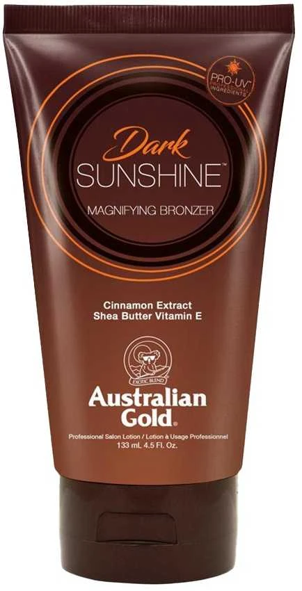 Australian Gold Dark Sunshine kremas deginimuisi soliariume, 130ml