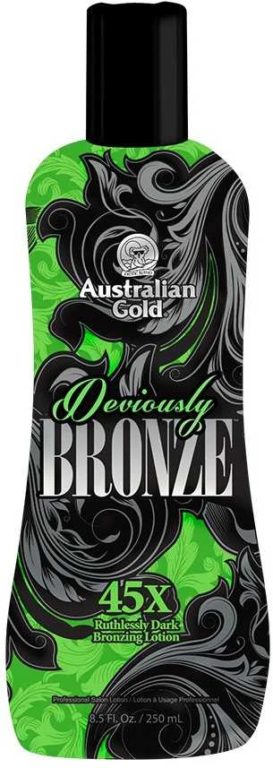 Australian Gold Deviously Black Dark Tanning Lotion Įdegį skatinantis losjonas deginimuisi soliariume, 250 ml aprašymas - Prekės nuotrauka