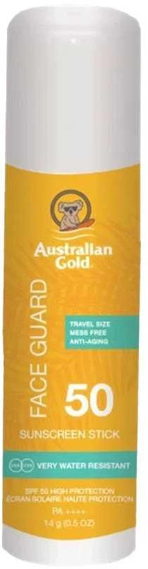 Australian Gold Face Guard SPF50 Apsauginis pieštukas nuo saulės, 14 ml