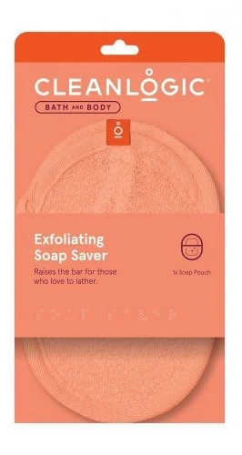 Cleanlogic Bath & Body Exfoliating Soap Saver šveičiamoji kempinė muilui