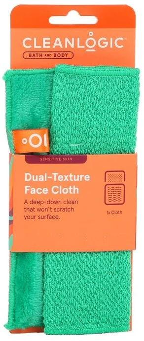 Cleanlogic Sensitive Skin Dual-Texture veido šluostė