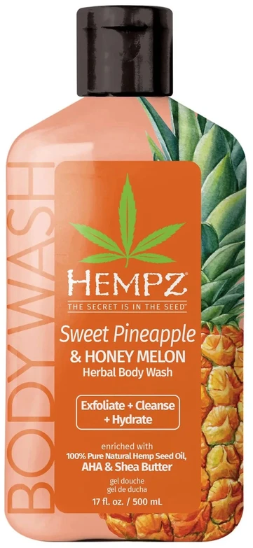 Hempz Sweet Pineapple & Honey Melon Herbal kūno prausiklis, 500 ml